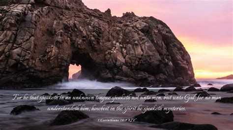 1 Corinthians 14 2 KJV Desktop Wallpaper For He That Speaketh In An