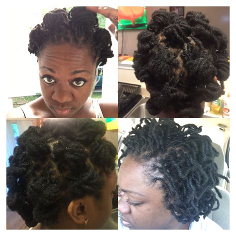 Short loc style. Loc Knots. Retwist. | Dreads styles, Natural hair