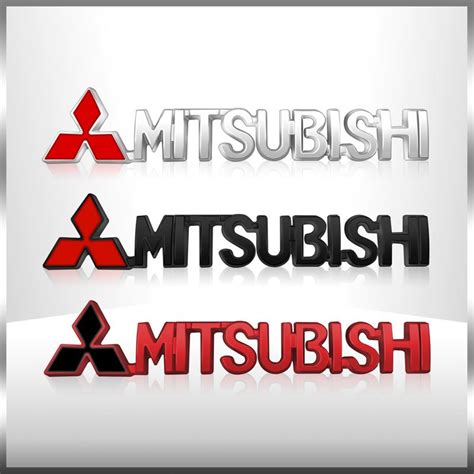 D Metal Stickers Auto Side Trunk Badge Emblem For Mitsubishi Pajero