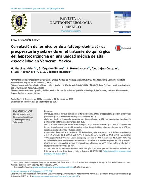 Pdf Correlation Between Preoperative Serum Alpha Fetoprotein Levels