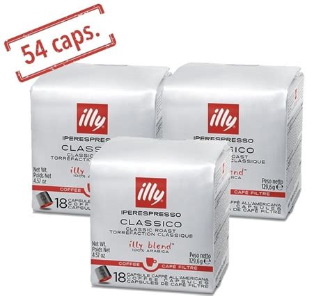 Illy Iperespresso Classico Filter Coffee 54 Coffee Capsules