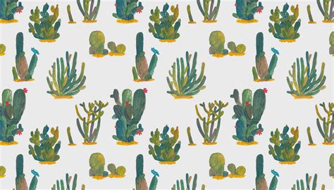 Cactus Aesthetic PC Wallpaper