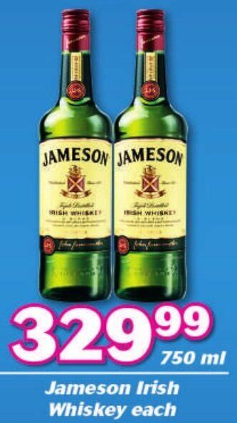 Jameson Irish Whisky 750ml Offer At Cambridge Liquor