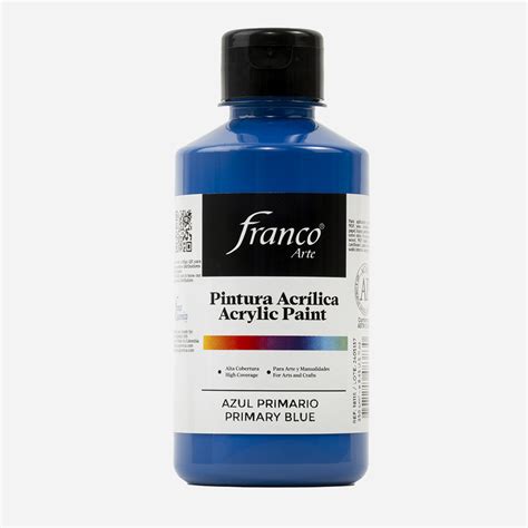 Pintura Acrílica Azul Primario Franco Química