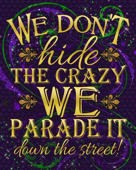 Mardi Gras Party Crazy Parade Sign Mardi Gras Party Decor - Etsy ...