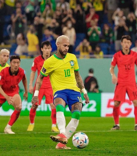 Neymar Jr Brazili Zuid Korea Qatar Wk Brazili Zuid