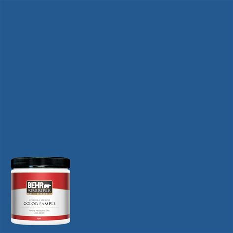 BEHR PREMIUM PLUS 8 Oz S G 570 Sapphire Lace Flat Interior Exterior