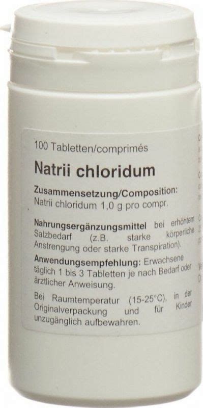 NaCl Welti Tabletten 1g 100 Stück in der Adler Apotheke