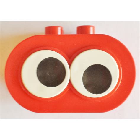 LEGO Duplo Brick 2 X 4 X 2 Rounded Ends With Two Adjustable Eyes