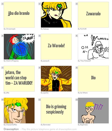 Jjba Dio Brando Drawception