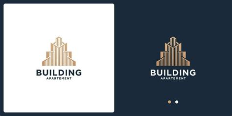 Luxury Building Architecture Logo Design With Golden Color 36160115