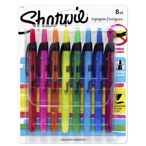 Sharpie Retractable Highlighters, Chisel Tip | Sharpie