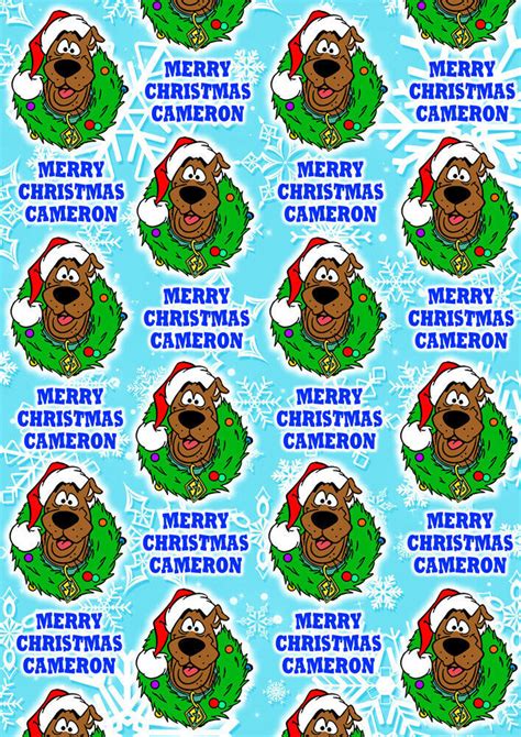 Scooby Doo Personalised Christmas Gift Wrap Scooby Doo Wrapping Paper