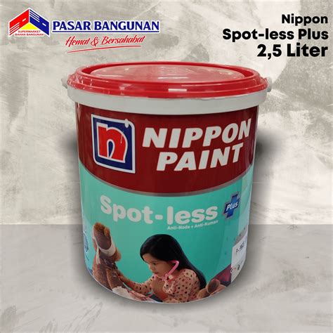 Jual Cat Spot Less Brilliant White Nippon Paint Spotless 25l Shopee