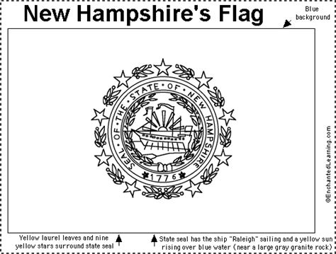 New Hampshire Flag Printout EnchantedLearning