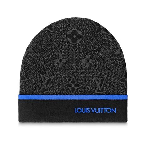 Louis Vuitton Monogram Beanie Blue Depop