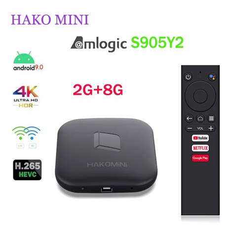 Hako Mini Go0gle Certificado Android 9 Smart TV Box Amlogic S905Y2 2GB