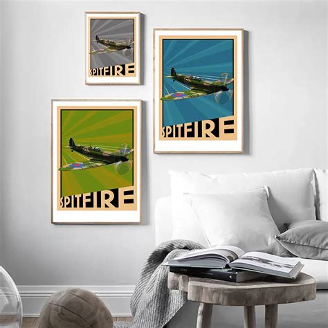 Supermarine Spitfire Plakat Wojskowych Entuzjast W Drukowany Obraz