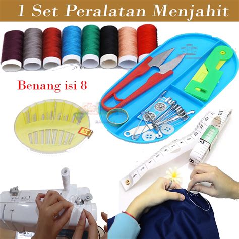 Jual Alat Jahit 1 Set Peralatan Menjahit Lengkap Kemasan Kotak Benang