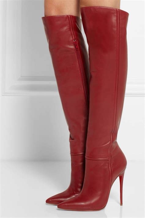 Christian Louboutin Armurabotta Thigh High Pointy Red From Neiman