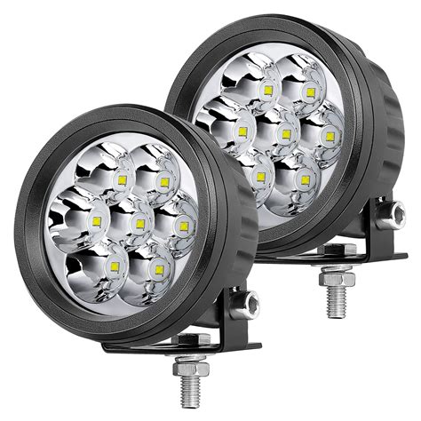 Offroadtown Inch W Round Led Lights Pcs Offroad Driving Lights