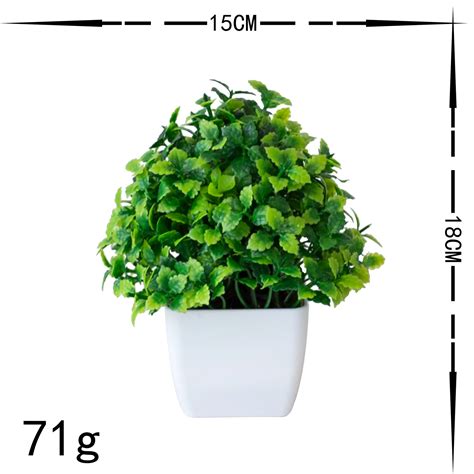 Artificial Plants Potted Bonsai Green Mini Tree Plants Fake Flowers Potted Ornaments For Home