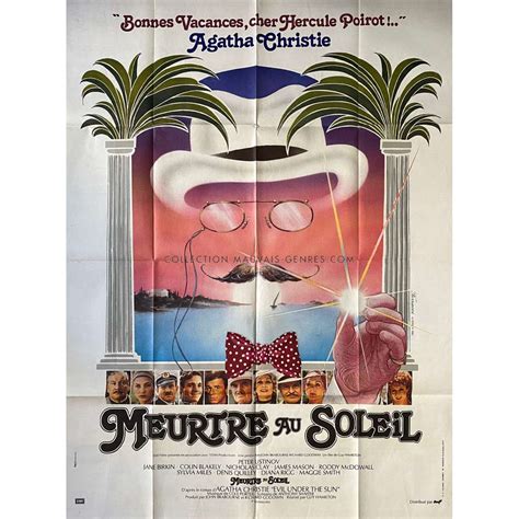 Affiche de cinéma française de MEURTRE AU SOLEIL 120x160 cm