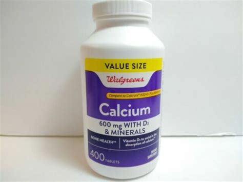 Walgreens Calcium Mg Vitamin Minerals D Tablets Compare To