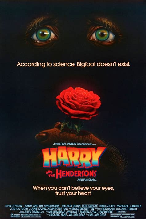 Harry and the Hendersons (1987) - Posters — The Movie Database (TMDB)