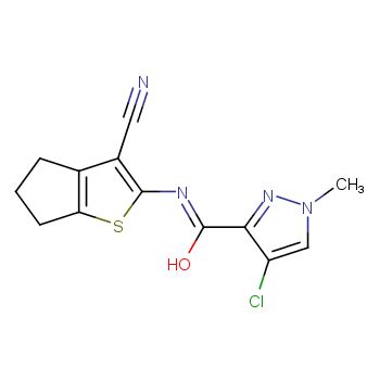 4 Chloro N 3 Cyano 5 6 Dihydro 4H Cyclopenta B Thiophen 2 Yl 1 Methyl