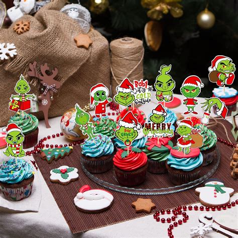 Buy Grinch Oh Baby Cupcake Toppers Grinch Baby Shower Cupcake Toppers