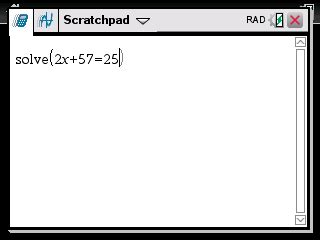How To Solve An Equation Ti Nspire Math Class Calculator