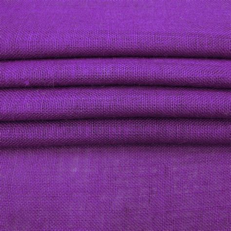 Purple Jute Fabric Natural Fabric Rustic Decor Purple Etsy