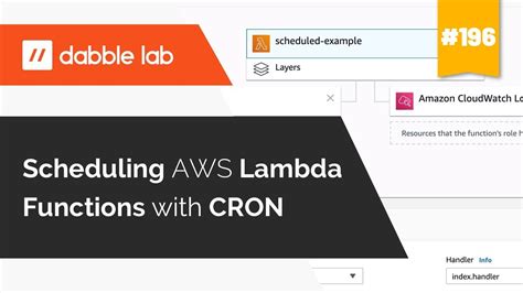 Scheduling Aws Lambda Functions With Cron Dabble Lab 196 Youtube