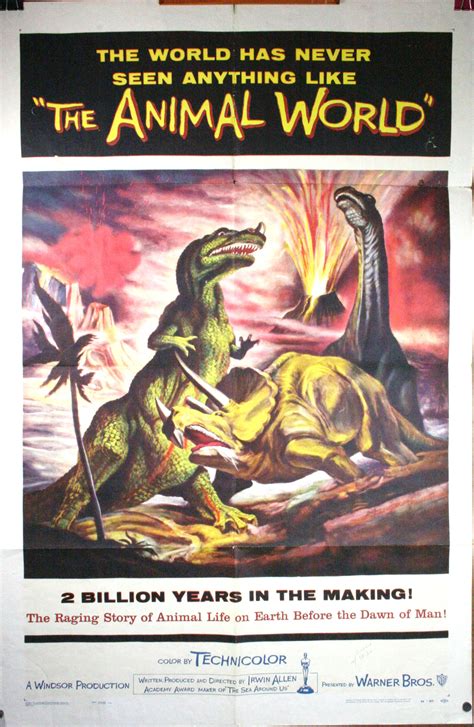 ANIMAL WORLD, Original Movie Poster – Dinosaurs