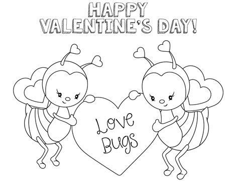 Cute Valentines Day Coloring Pages For Kids Crazy Little Projects