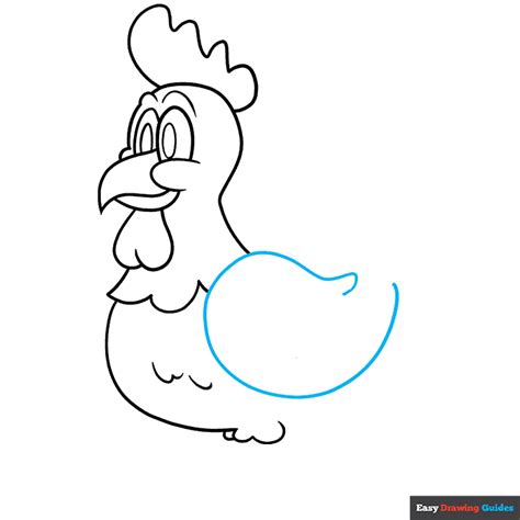 How To Draw A Cartoon Chicken Really Easy Drawing Tutorial