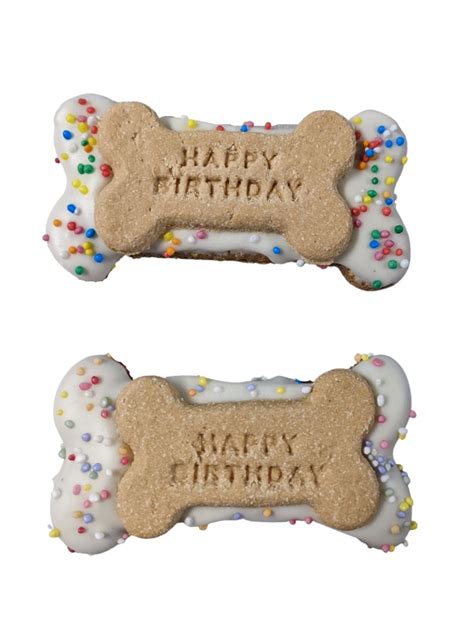 Happy Birthday Bone Cookie Dog Treat For Doggy Birthday Times