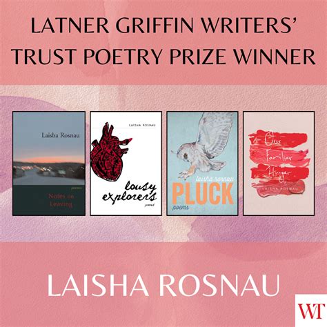 Laisha Rosnau Wins The Latner Griffin Writers Trust Poetry Prize