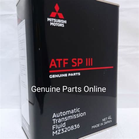 Mitsubishi Original Atf Spiii Sp3 Auto Transmission Fluid Oil 4litre