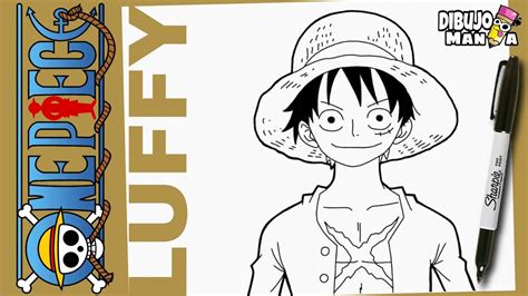 como dibujar a LUFFY de ONEPIECE fácil paso a paso how to draw