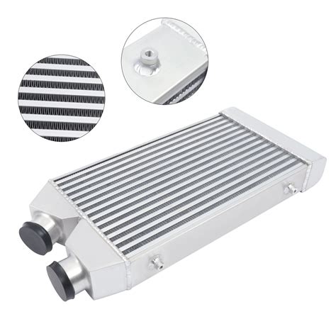 Aluminum Intercooler Front Mount 2 5 Inlet Outlet KIT Same One Side