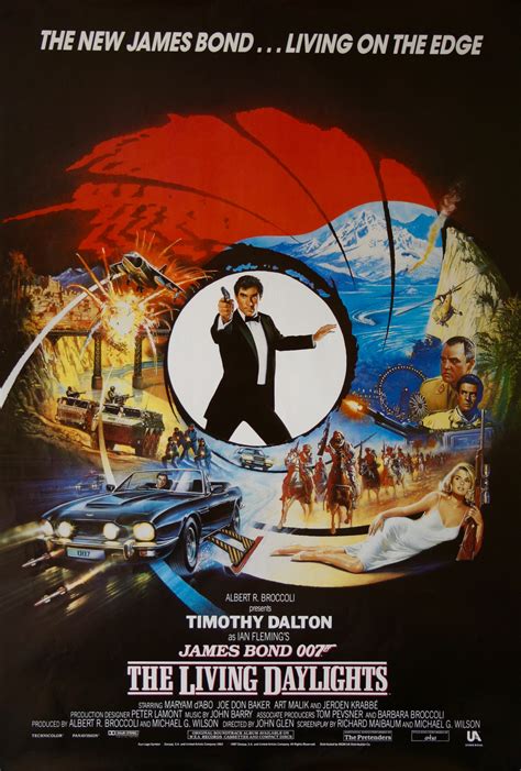 James Bond The Living Daylights Vintage Movie Posters