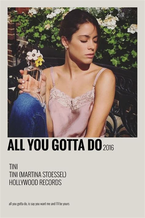 TINI All You Gotta Do Poster Tinita stoessel Foto Decoración de unas