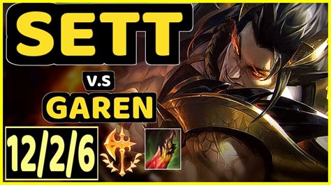 Elwind Sett Vs Garen 12 2 6 Kda Top Gameplay Euw Ranked Diamond