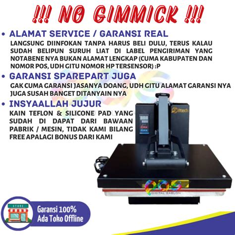 Jual Mesin Press Kaos Baju X Cm W High Pressure Heat Press