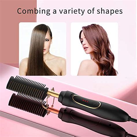 Hot Combelectric Heating Combmultifunctional Copper Hair Straightener Brush Straightening Comb