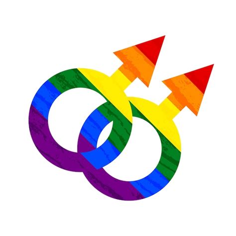 Símbolo de orgulho lgbt lésbica gay bissexual transgênero e sinal gay e