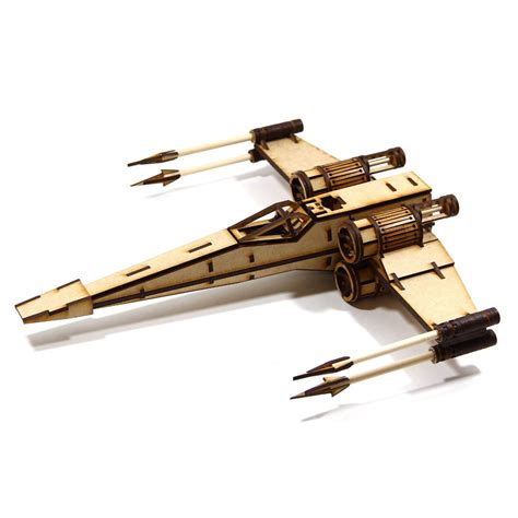 3d Puzzle X Wing Spaceship Mdf Wood 3d Puzzle Cks Ventures