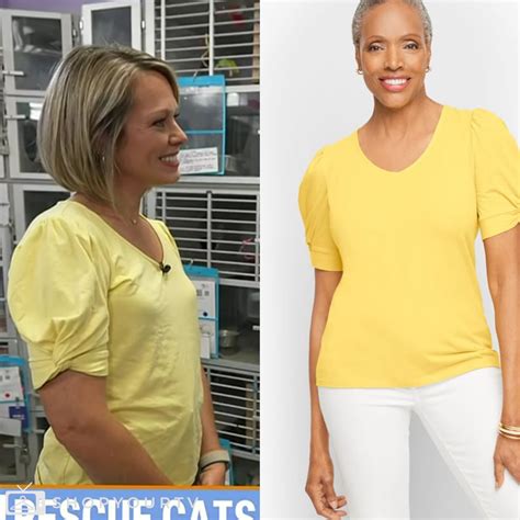 The Today Show: July 2024 Dylan Dreyer’s Twist Detail V-neck Tee | Shop